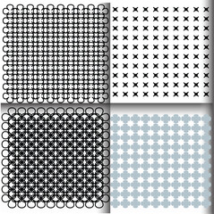 pattern design in uniq style with vector art