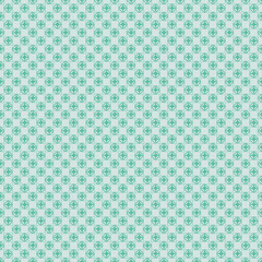 Minimalist Mint Green Geometric Pattern with Circular Motifs