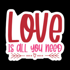 Valentine day Sticker vector Design, Valentine day Svg Design