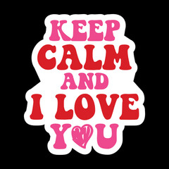 Valentine day Sticker vector Design, Valentine day Svg Design