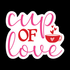 Valentine day Sticker vector Design, Valentine day Svg Design