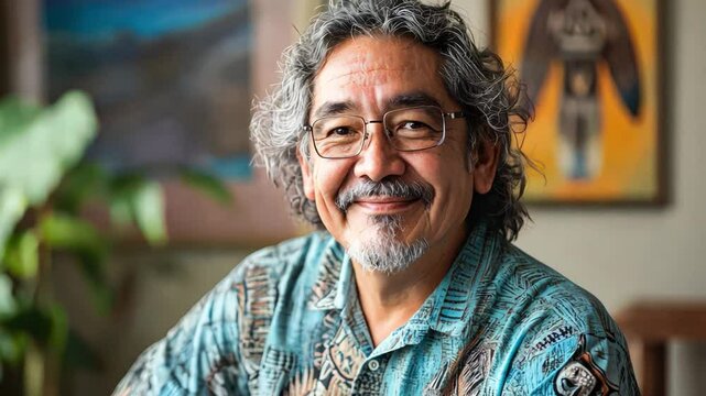 A man linguist works on Indigenous language revival, creating programs that reconnect communities with their cultural heritage