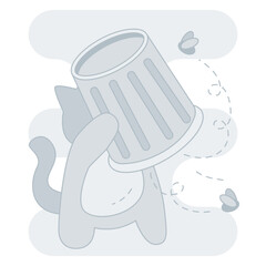 Empty Trash Illustration