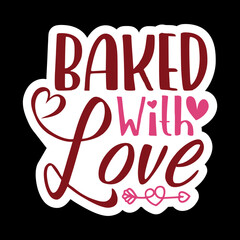 Valentine day Sticker Vector Design, Valentine day Svg design