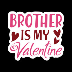 Valentine day Sticker Vector Design, Valentine day Svg design