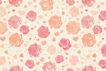 Roses pattern background seamless.