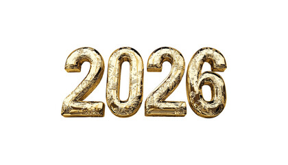 3d 2026 gold text png