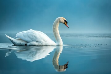 Fototapeta premium swan on the lake
