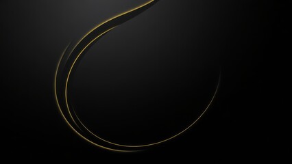 a close up of a black and gold snake on a black background,