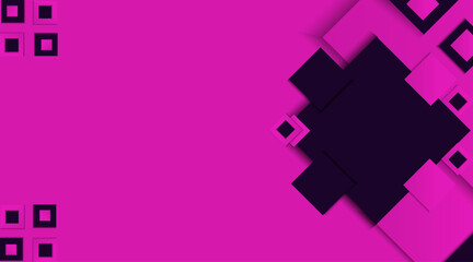 Abstract background vector design with geometric shape for banner, corporate, flyer, presentation, decorative | Modern square shape shadow background with purple colour
