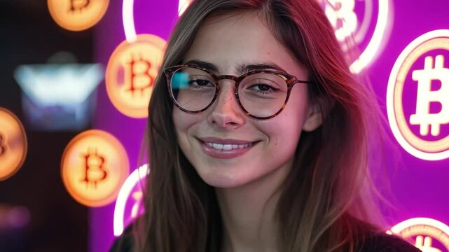 A woman entrepreneur designs a platform for digital currency and NFTs, inspiring young creatives to monetize their art