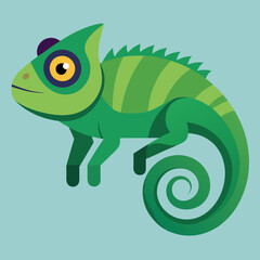 chameleon cartoon illustration