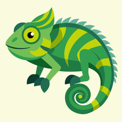 chameleon cartoon illustration