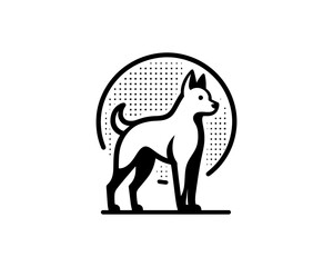 Dog Logo Design Vector Template