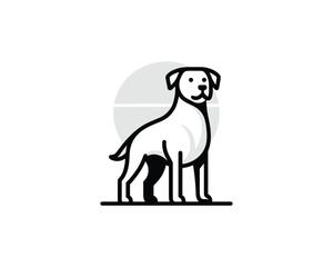 Dog Logo Design Vector Template