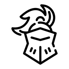knight Line Icon