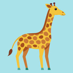 Obraz premium giraffe cartoon illustration
