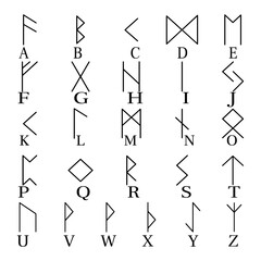 Rune alphabet icon