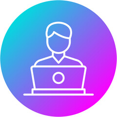 Freelance Laptop Icon