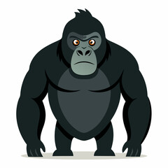 vector illustration of  a gorilla