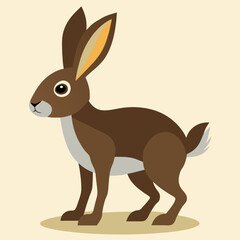 vector illustration of a hare