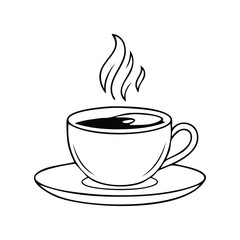 Coffee Cup Vector Designs - Minimalist Silhouettes and Outlines for Commercial Use
