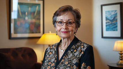 A woman senior care advocate discusses senior support services, emphasizing programs that enhance independence and quality of life