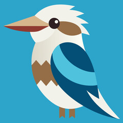 kookaburra bird vector illustration