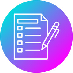 Fototapeta premium Writing Samples Icon