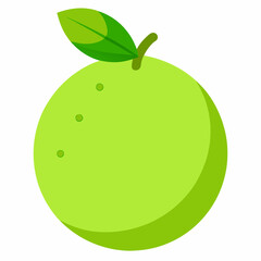 green lime with leaf