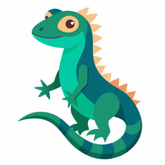 a lizard isolated on white background
