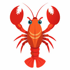 vector illustration of a lobster