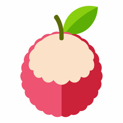 illustration of a lychee