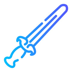 swords Line Gradient Icon