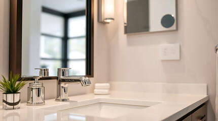 Modern Bathroom Interior Design: A Luxurious and Minimalist Space with Sleek Fixtures and Clean Lines