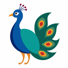 peacock vector illustration