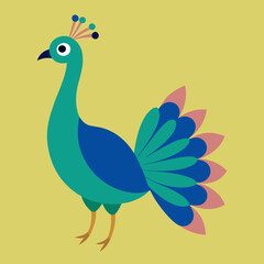 peacock vector illustration