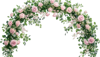Wedding flower arch png