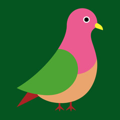 vector illustration of a pigeon bird