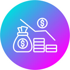 Economic Recession Icon