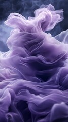 Abstract Purple Fabric Drape