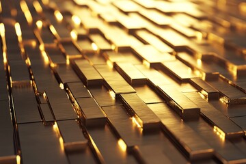 Obraz premium Abstract gold bars background texture