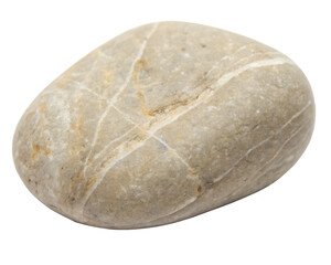 A river stone isolated on transparent background