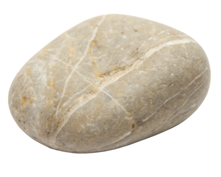 A river stone isolated on transparent background