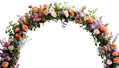 Wedding flower arch png