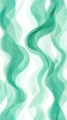 Abstract teal watercolor wave pattern