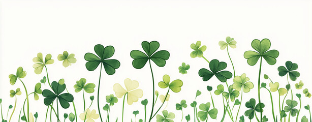 grass and flowers , st patrick day background