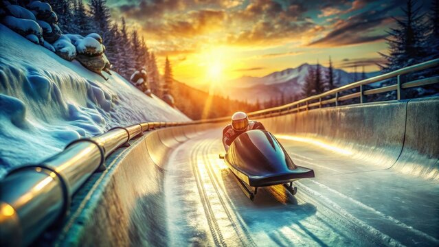 Speed, ice, and vintage charm collide in these retro bobsledding photographs, a thrilling winter spectacle.