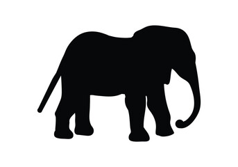 Vector of an elephant design on a white background. Animals.
