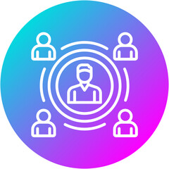 Fototapeta premium Influence Icon